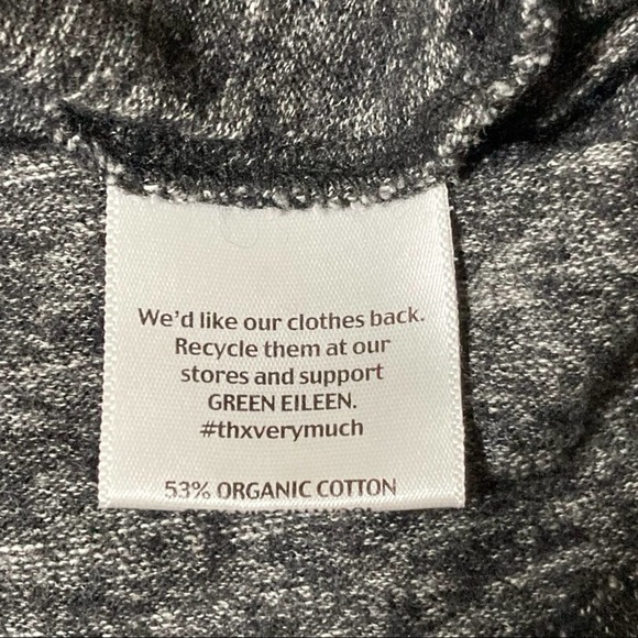 Eileen Fisher Organic Cotton & Wool Blend Boat Neck Sweater, Grey, XS - Picture 8 of 10